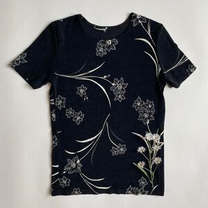 Vintage black floral top